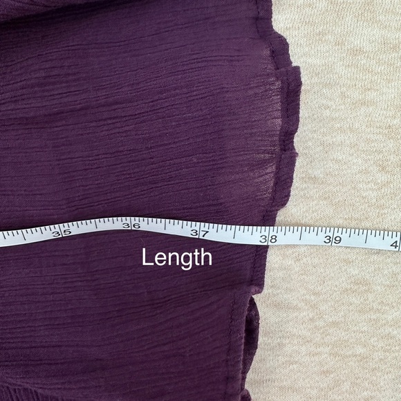 Anthropologie Women’s Deep V Ruffled Adjustable Purple Halter Maxi Dress Size 8 - Picture 13 of 14